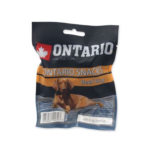 Snack ONTARIO Dog Rawhide Rings 8,75 cm