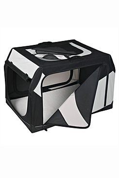 Trixie Vario Nylonový přepravní box pro psy černo-šedý
