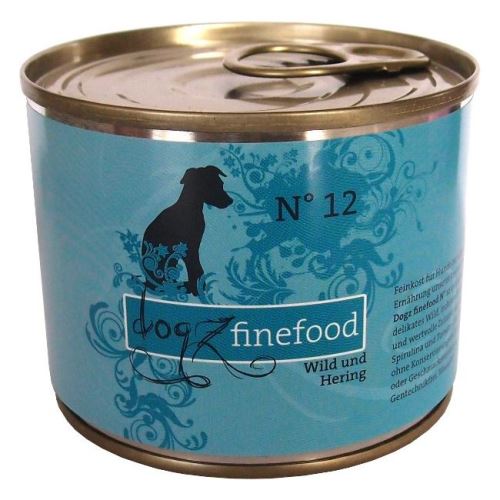 Dogz Finefood No.12 Konzerva - zvěřina & sleď pro psy