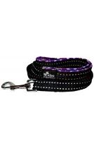Vodítko DINOFASHION reflexní Lila softshell 160/2cm