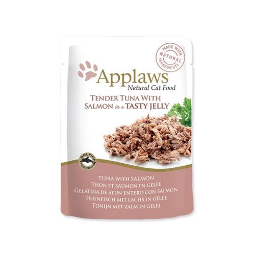 Kapsička APPLAWS Cat Pouch Tuna Wholemeat with Salmon in Jelly 70 g