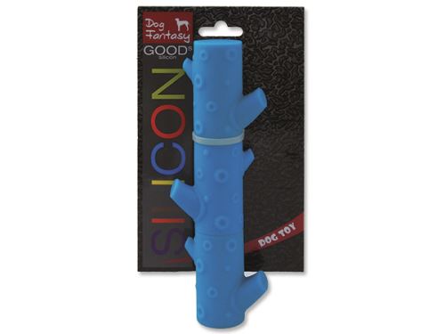DOG FANTASY silikonová větev světle modrá 21 cm