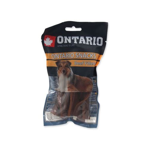 Snack ONTARIO Dog Rawhide Beef Fillets 12,5 cm
