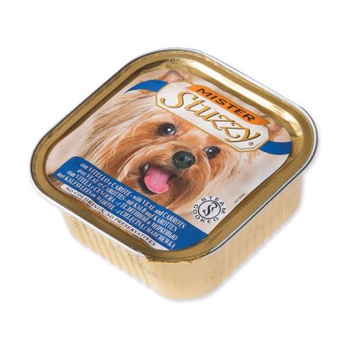 Vanička MISTER STUZZY Dog telecí + mrkev 150 g