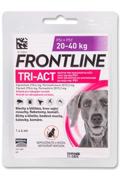 Frontline Tri-Act pro psy Spot-on L (20-40 kg) 1 pipeta