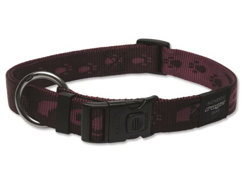 Obojek pro psa nylonový - Rogz Alpinist - fialový - 2,5 x 43 - 70 cm