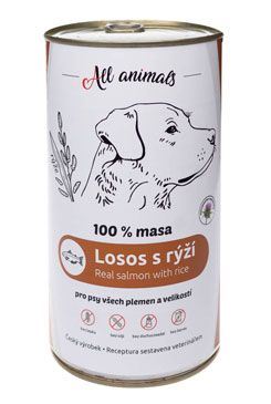 All Animals DOG losos mletý s rýží 400g