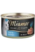 Miamor Filet Konzerva - tuňák & krevety pro dospělé kočky 100 g