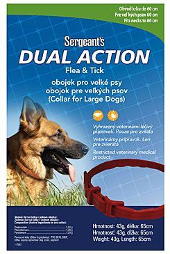 Antiparazitní obojek pro psy Sergeanťs Dual Action 60 cm