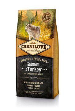 Carnilove Dog Salmon & Turkey for LB Adult  NEW