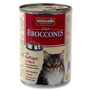 Animonda Brocconis Konzerva - drůbež & srdce pro dospělé kočky 400 g