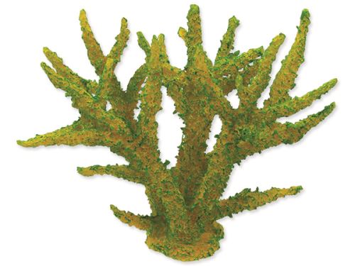 Dekorace AQUA EXCELLENT Mořský korál měkký zelený 16 x 12,5 x 13,5 cm