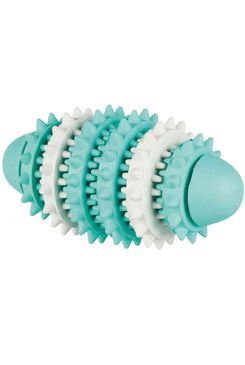 Dentafun Hračka pes RUGBY válec zeleno/bílý 15cm TR