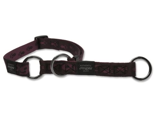 Obojek pro psa nylonový polostahovací - Rogz Alpinist - fialový - 2 x 34 - 56 cm