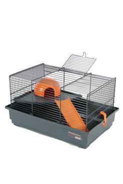 Klec myš INDOOR 40cm oranžová s výbavou Zolux