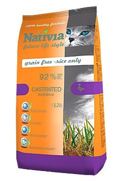 Nativia Cat Castrated - pro dospělé kastrované, starší nebo obézní kočky 1,5 kg