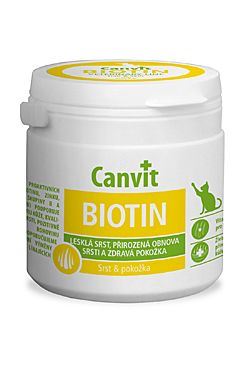 Canvit Biotin - výživový doplněk pro kvalitní srst kočky 100 g