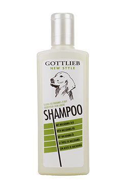 Gottlieb šampon s makadam. olej EI/Vaječný 300ml pes