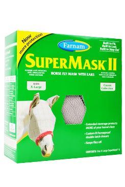 FARNAM Supermask II s ušima vel. XL šedo-černá