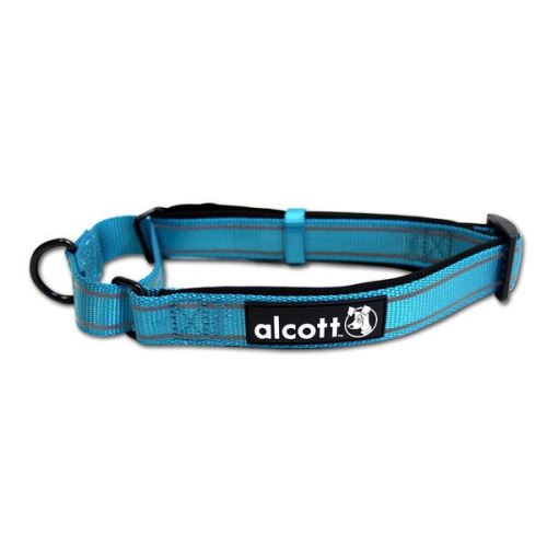 Alcott reflexní obojek pro psy, Martingale, modrý, velikost M