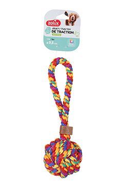 Hračka pes RAINBOW Míček 9,5cm Zolux
