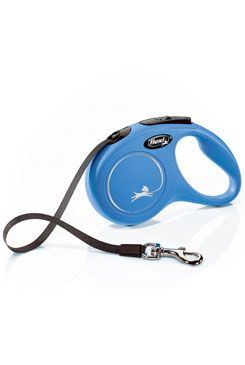 Vodítko FLEXI Classic NEW S lanko 5m/12kg modrá