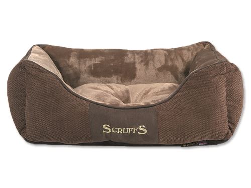 Scruffs Chester Box Bed pelíšek pro psy čokoládový - velikost S, 50x40 cm