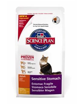 Hill's Feline Dry Sensitive Stomach - pro citlivé trávení