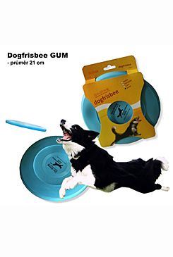 Hračka pes létající talíř Dr.Dog GUM 21cm  MODRÝ