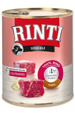 Rinti Sensible konzerva - hovězí & rýže pro psy s citlivým trávením