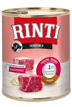 Rinti Sensible - hovězí & rýže 800 g