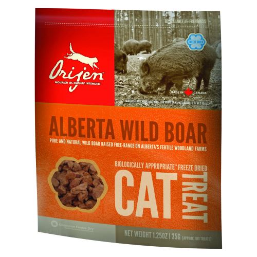 Orijen Cat Alberta Wild Boar - pochoutka sušené maso divočák 35 g