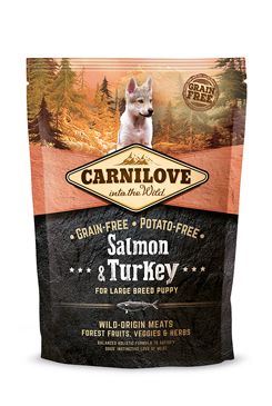 Carnilove Dog Salmon & Turkey for LB Puppies NEW