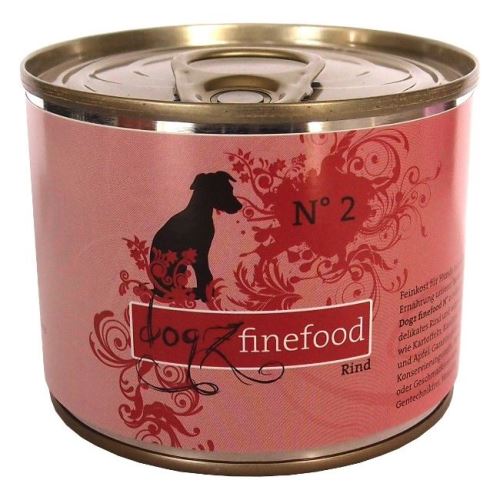 Dogz Finefood No.2 Konzerva - hovězí pro psy