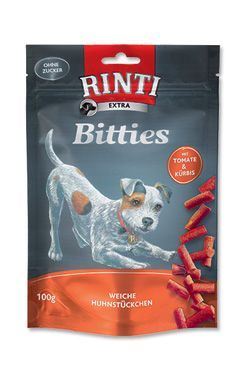 Pochoutka Rinti Extra Mini-Bits rajče + dýně 100 g