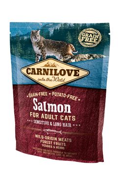 CARNILOVE Salmon Adult Cats Sensitive and Long Hair 400 g