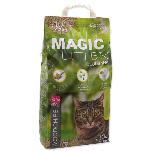 Kočkolit MAGIC CAT Litter Woodchips 10l
