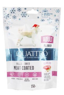 QUATTRO Dog Dry Premium All Breed Adult Lamb150g vzore