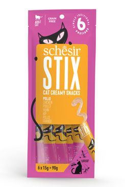 Schesir Cat pochoutka Stix Liquid Snack tuňák 6x15g