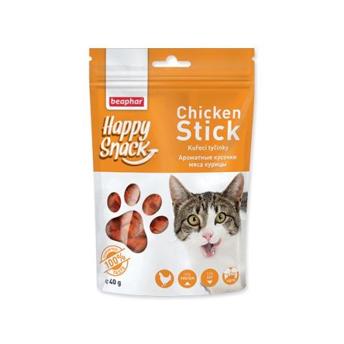Pochoutka BEAPHAR Happy Snack Cat kuřecí tyčinky 40 g