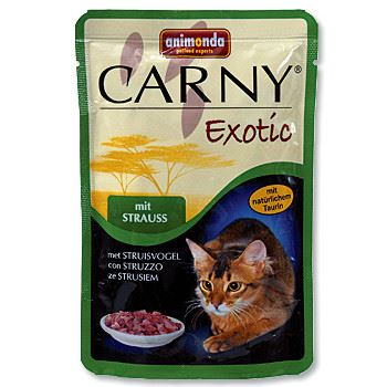 Animonda Carny Exotic Kapsička - pštrosí pro kočky 85 g
