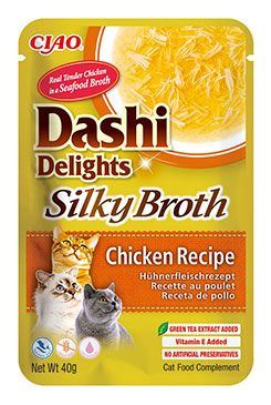 Churu Cat Dashi Delights Silky Broth Chick&Salmon 40g