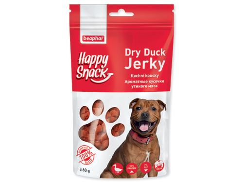 Pochoutka BEAPHAR Happy Snack Dog kachní kousky 60 g
