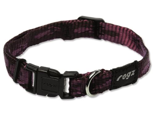 Obojek pro psa nylonový - Rogz Alpinist - fialový - 1,1 x 20 - 32 cm