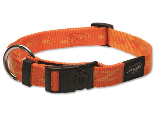 Obojek pro psa nylonový - Rogz Alpinist - oranžový - 2,5 x 43-70 cm