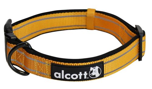 Alcott reflexní obojek pro psy, oranžový, velikost M