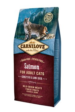 CARNILOVE Salmon Adult Cats Sensitive and Long Hair 6 kg