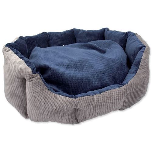 Pelíšek DOG FANTASY Koruna modrý 50 cm