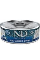 N&amp;D CAT OCEAN Adult Tuna &amp; Cod &amp; Shrimp &amp; Pumpkin 70g