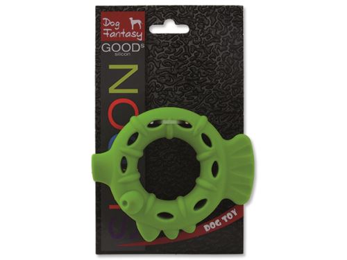 Dog Fantasy silikonový kroužek světle zelený 10 cm